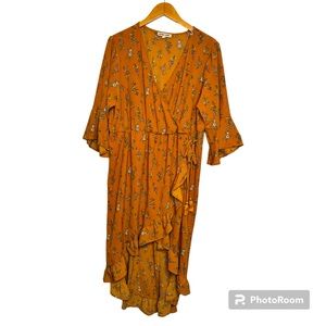 Inspired Hearts 3X Mustard HiLo Dress